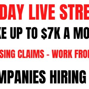 Make Up Too $7K A Month Processing Claims Work From Home Job | 7 Companies Hiring Now | Online Jobs