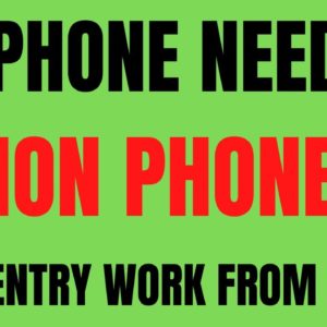 No Phone Needed Work From Home Job | Non Phone | Data Entry Work From Home Job | Online Job Hiring