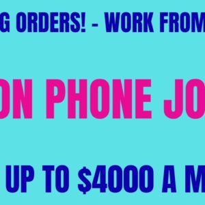 Entering Orders Work From Home Job | Non Phone Work At Home Job | Up To $4000 A Month | Remote Jobs