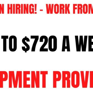 Amazon Hiring | Work From Home Job | Up To $720 A Week | Equipment Provided | Online Job Hiring Now