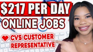 $217 PER DAY ONLINE JOBS! PART-TIME & FULL-TIME! CVS PHARMACY NOW HIRING WORK FROM HOME JOBS 2022