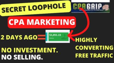 Secret Method = $400/ Day On CPAGRIP | Make Money Online 2022 | CPA Marketing Tutorial | Online Jobs