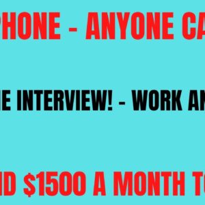 Non Phone Work From Home Job That Anyone Can Do! No Interview Weekly Pay | Make $1500 A Month