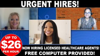 *URGENT* $26 PER HOUR ONLINE JOBS! COMPANY NEEDS 100s of LICENSED HEALTH AGENTS! WORK FROM HOME JOBS