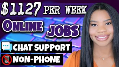 📵 URGENT: $1127 PER WEEK NO PHONE ONLINE JOBS! EMAIL & CHAT WORK FROM HOME JOBS 2022