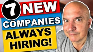 7 BRAND NEW Online Jobs - Entry Level Remote Jobs Always Hiring