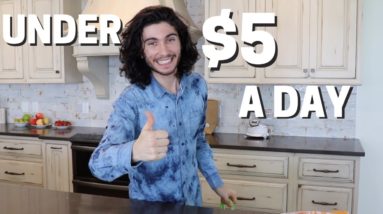 A Whole Day Of Healthy Eating Under $5 | Meal Prepping For Productivity