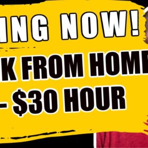 Hiring For 2020! 5 NEW Work From Home Jobs - (Earn $20 - $30 Per Hour)