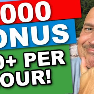 How To Get A $6000 Sign On BONUS - Online Jobs & Work From Home Jobs