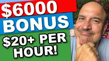 How To Get A $6000 Sign On BONUS - Online Jobs & Work From Home Jobs