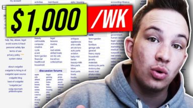 How To Make Money With Craigslist 🤑 $1000/wk Craigslist Gigs