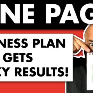 How To Write The One Page Business Plan That Makes You Money!