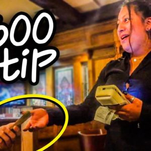 I Tipped a Waitress $500!! (Her Biggest Tip Ever)