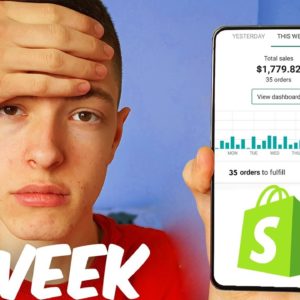 I Tried Shopify Dropshipping For 1 Week (Insane Results)