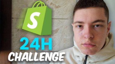 I Tried Shopify Dropshipping For 24H In 2022 (Insane Results)