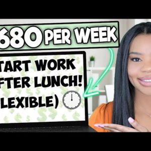 $680 PER WEEK FLEXIBLE ONLINE JOBS! START WORK AFTER LUNCH! LITTLE EXPERIENCE! WORK FROM HOME JOBS