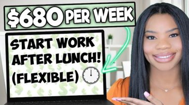 $680 PER WEEK FLEXIBLE ONLINE JOBS! START WORK AFTER LUNCH! LITTLE EXPERIENCE! WORK FROM HOME JOBS