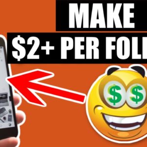 How To Get Paid To Follow Instagram Accounts (Over $2 Per Follow) Make Money Online | Side Hustle