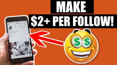 How To Get Paid To Follow Instagram Accounts (Over $2 Per Follow) Make Money Online | Side Hustle