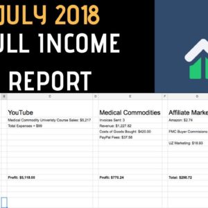 MY JULY 2018 INCOME BROKEN DOWN