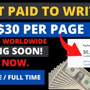 Online Typing Jobs | WRITE 1 PAGE AND EARN $30 | Make Money Online 2022 | work from home job