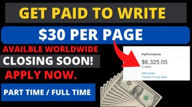 Online Typing Jobs | WRITE 1 PAGE AND EARN $30 | Make Money Online 2022 | work from home job