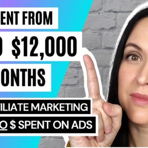 Affiliate Marketing Tutorial For Beginners | $0 to $12k+ Per Month in 2 Months | FREE Traffic Method