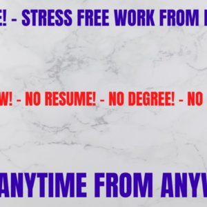 Quick Hire | No Interview! No Resume! No Degree! No Experience | Stress Free Work From Home Job