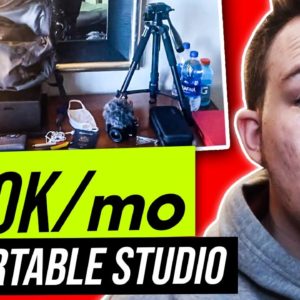 This PORTABLE YOUTUBE STUDIO Makes Me $10k/mo (Youtube Equipment)