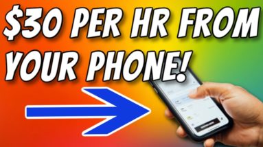 Side Hustle | How To Earn $30+ Per Hour | Make Money From iPhone (Make Money Online)