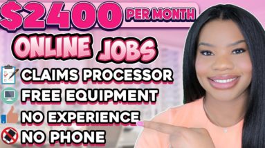 📵 $2400 PER MONTH ONLINE JOBS! NO PHONE! NO EXPERIENCE! FREE EQUIPMENT! NIGHT HOURS! WORK FROM HOME