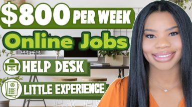 🤑 $800 PER WEEK ONLINE JOBS! LITTLE EXPERIENCE! HELPDESK TECHNICAL SUPPORT WORK FROM HOME JOBS 2022