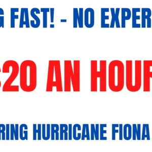 Hiring Fast | No Experience | $20 An Hour Work From Home Job | Helping With Hurricane Fiona Calls