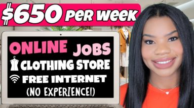 🤑 $650 PER WEEK ONLINE JOBS! NO EXPERIENCE + FREE INTERNET STIPEND! WORK FROM HOME JOBS 2022