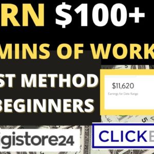 The Easiest Way To Make Money Online Today ( $100 + ) Affiliate Marketing For Beginners