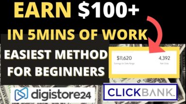 The Easiest Way To Make Money Online Today ( $100 + ) Affiliate Marketing For Beginners