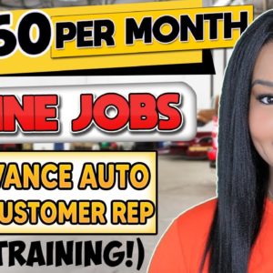 🚗 $2360 PER MONTH ONLINE JOBS! ADVANCE AUTO IS NOW HIRING! LITTLE EXPERIENCE WORK FROM HOME JOBS