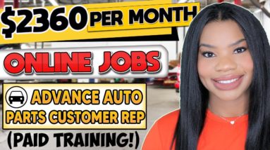 🚗 $2360 PER MONTH ONLINE JOBS! ADVANCE AUTO IS NOW HIRING! LITTLE EXPERIENCE WORK FROM HOME JOBS