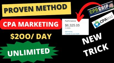 ($200/Day) Laziest Way To Make Money Online in 2023 - START TODAY! | CPAGrip Tutorial