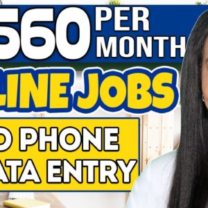 GET PAID TO SORT DATA! $2560 PER MONTH DATA ENTRY WORK FROM HOME JOB! PART-TIME & FULL-TIME HOURS!