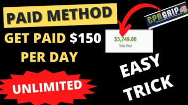 Get Paid $150 / Day On Cpagrip | CPA Marketing For Beginners 2023 | Make Money Online 2023