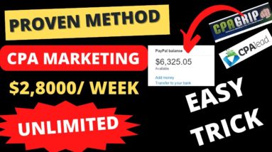 NEW! Proven CPA Marketing Method To Make Upto +$2,800/WEEK || CPAGrip Tutorial || Make Money