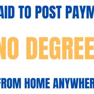 No Degree Work From Home Job | Get Paid To Post Payments | Work From Home Anywhere USA