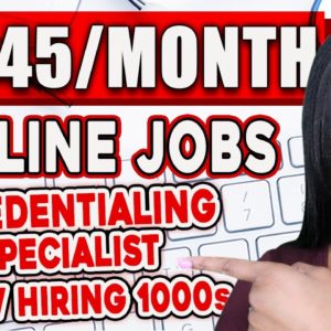 $4345 PER MONTH ONLINE JOBS! COMPANY NOW HIRING 1000s TO WORK FROM HOME! PART-TIME & FULL-TIME JOBS!