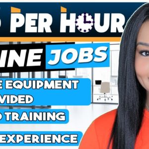 *NO EXPERIENCE!* $15 PER HOUR ONLINE JOBS! FREE EQUIPMENT + PAID TRAINING! WORK FROM HOME JOBS 2022