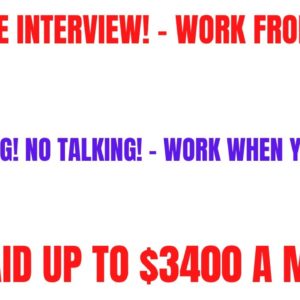 Skip The Interview Non Phone Work From Home Job | All Typing No Talking | Make Up To $3400 A Month