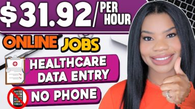 $31.92 HOURLY DATA ENTRY WORK FROM HOME JOBS! NO TALKING, JUST TYPING! WORK FROM HOME JOBS 2023