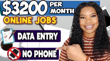 📵 $3200 PER MONTH DATA ENTRY WORK FROM HOME! EASY REQUIREMENTS! NO PHONE WORK FROM HOME JOBS 2023