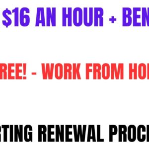 Make $16 an hour + Benefits! No Degree Work From Home Job Supporting Renewal Processors Online Job