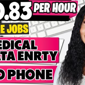 $20.83 HOURLY DATA ENTRY WORK AT HOME JOBS! NON PHONE DATA ENTRY JOBS WORK FROM HOME 2023 | WFH JOBS